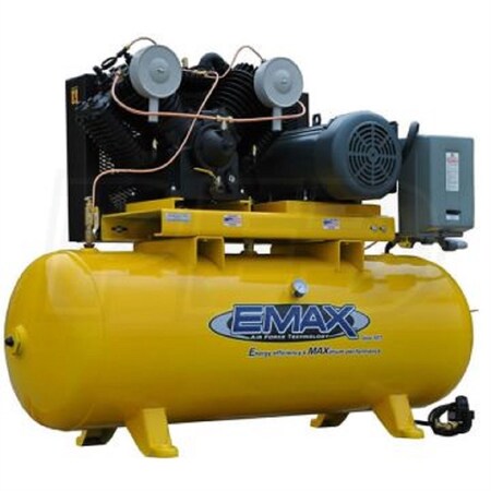 Emax Compressor Compressor 7.5 HP 2 Stg V4 1 Ph Hor. 80 Gal EP07H080V1